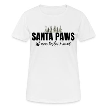 Hund Hunde Weihnachten - lustiger Weihnachtsspruch - Frauen T-Shirt atmungsaktiv - Weiß - Vorne - AI Model Female 172 dark (172cm)