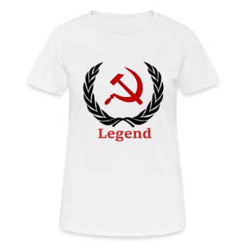 Russland Sovjet Lohrbeerkranz Siegeskranz Hammer - Frauen T-Shirt atmungsaktiv - Weiß - Vorne - AI Model Female 172 dark (172cm)