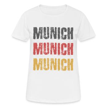 MUNICH MUNICH Germany city city trip - Women's Breathable T-Shirt - white - Front - AI Model Female 172 dark (172cm)
