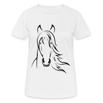 Horsehead - T-shirt respirant Femme - blanc - Devant - AI Model Female 172 dark (172cm)