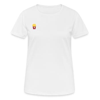 Love for fries - T-shirt respirant Femme - blanc - Devant - AI Model Female 172 dark (172cm)