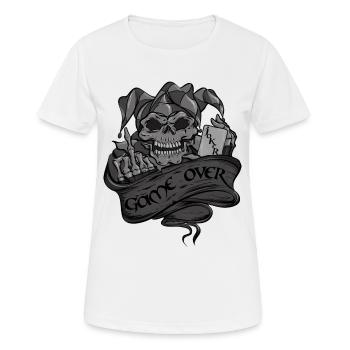 Joker - Frauen T-Shirt atmungsaktiv - Weiß - Vorne - AI Model Female 172 dark (172cm)