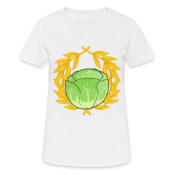 Chou blanc Choux chou-chou à feuilles Légumes légumes Végétal - T-shirt respirant Femme - blanc - Devant - AI Model Female 172 dark (172cm)