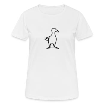 Mouette maritime - T-shirt respirant Femme - blanc - Devant - AI Model Female 172 dark (172cm)