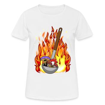 Champignons Cuisson Cuisine médiévale venimeuse - T-shirt respirant Femme - blanc - Devant - AI Model Female 172 dark (172cm)