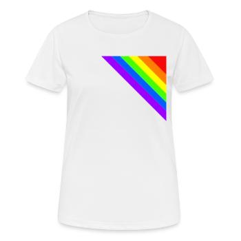Rainbow Gift Idea Corner colorful - Women's Breathable T-Shirt - white - Front - AI Model Female 172 dark (172cm)