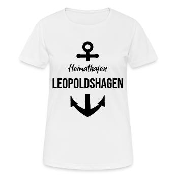 Homeport Leopoldshagen Lagoon Western Pomerania - Women's Breathable T-Shirt - white - Front - AI Model Female 172 dark (172cm)