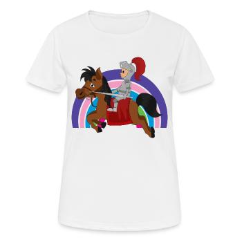 chevalier chevalier - T-shirt respirant Femme - blanc - Devant - AI Model Female 172 dark (172cm)