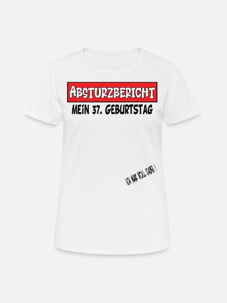 Gästebuch 37. Geburtstag - Frauen T-Shirt atmungsaktiv - Weiß