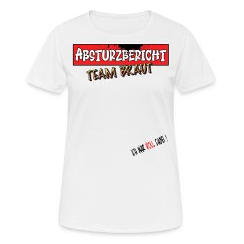 JGA Junggesellenabschied Gästebuch Frauen - Frauen T-Shirt atmungsaktiv - Weiß - Vorne - AI Model Female 172 dark (172cm)