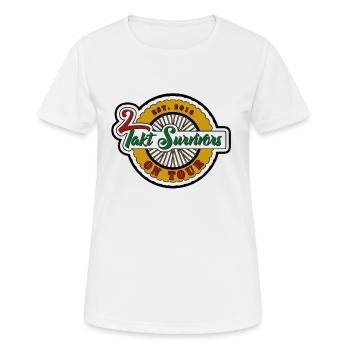 2 Takt Survivor - Frauen T-Shirt atmungsaktiv - Weiß - Vorne - AI Model Female 172 dark (172cm)