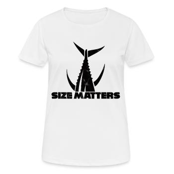 Angler - Angelsport - Thunfisch - Geschenk - Frauen T-Shirt atmungsaktiv - Weiß - Vorne - AI Model Female 172 dark (172cm)