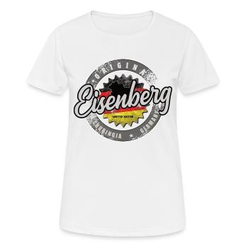 Original Germany Thüringen Eisenberg - Frauen T-Shirt atmungsaktiv - Weiß - Vorne - AI Model Female 172 dark (172cm)