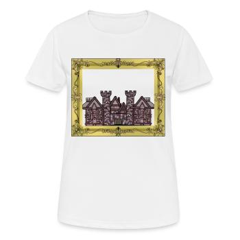 Mittelalter Schloss Burg Festung Ritter König KIng - Frauen T-Shirt atmungsaktiv - Weiß - Vorne - AI Model Female 172 dark (172cm)