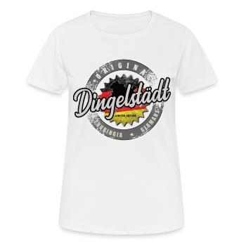 Original Germany Thüringen Dingelstädt - Frauen T-Shirt atmungsaktiv - Weiß - Vorne - AI Model Female 172 dark (172cm)