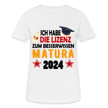 Matura 2024 Maturareise Maturafeier Maturant - Frauen T-Shirt atmungsaktiv - Weiß - Vorne - AI Model Female 172 dark (172cm)
