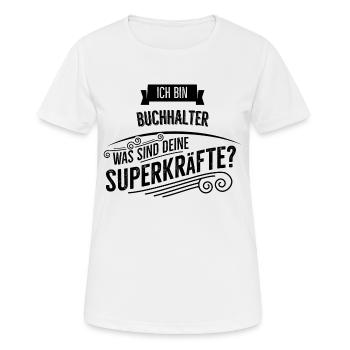 Buchhalter - Frauen T-Shirt atmungsaktiv - Weiß - Vorne - AI Model Female 172 dark (172cm)