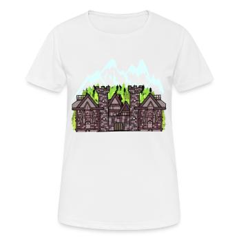 Autriche Château médiéval Forteresse Chevaliers fantastiques - T-shirt respirant Femme - blanc - Devant - AI Model Female 172 dark (172cm)