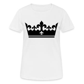 Couronne - T-shirt respirant Femme - blanc - Devant - AI Model Female 172 dark (172cm)