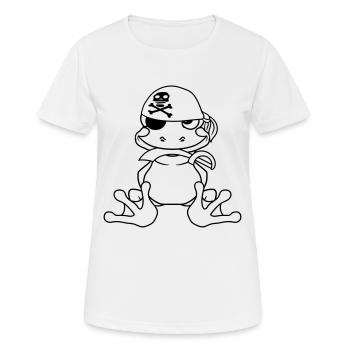pirat seeraeuber kapitaen matrose saebel ueberfall - Frauen T-Shirt atmungsaktiv - Weiß - Vorne - AI Model Female 172 dark (172cm)