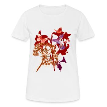 Butterflies - Women's Breathable T-Shirt - white - Front - AI Model Female 172 dark (172cm)