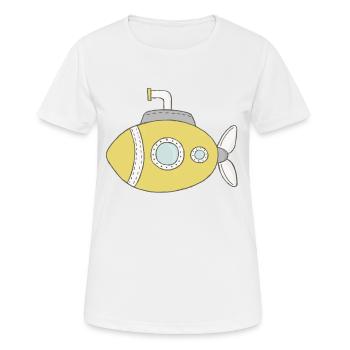 Submarine - Women's Breathable T-Shirt - white - Front - AI Model Female 172 dark (172cm)