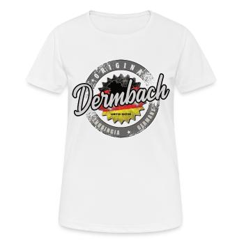 Original Germany Thüringen Dermbach - Frauen T-Shirt atmungsaktiv - Weiß - Vorne - AI Model Female 172 dark (172cm)