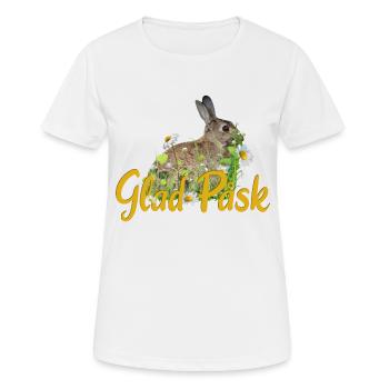 glad pask Frohe Ostern - Frauen T-Shirt atmungsaktiv - Weiß - Vorne - AI Model Female 172 dark (172cm)