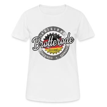 Original Germany Thüringen Brotterode - Frauen T-Shirt atmungsaktiv - Weiß - Vorne - AI Model Female 172 dark (172cm)