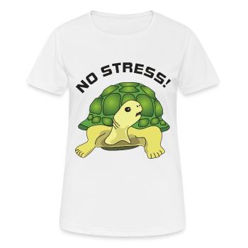pas de stress - T-shirt respirant Femme - blanc - Devant - AI Model Female 172 dark (172cm)