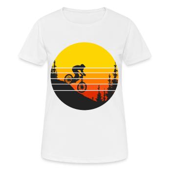 mountain bike mountain bike mountain bike - Women's Breathable T-Shirt - white - Front - AI Model Female 172 dark (172cm)