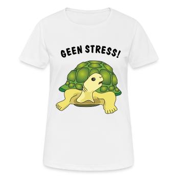 geen stress - Frauen T-Shirt atmungsaktiv - Weiß - Vorne - AI Model Female 172 dark (172cm)