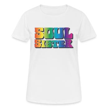 Soul Sister - Frauen T-Shirt atmungsaktiv - Weiß - Vorne - AI Model Female 172 dark (172cm)