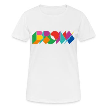 Bronx New York - Frauen T-Shirt atmungsaktiv - Weiß - Vorne - AI Model Female 172 dark (172cm)