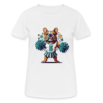 Cheerleader - Frauen T-Shirt atmungsaktiv - Weiß - Vorne - AI Model Female 172 dark (172cm)