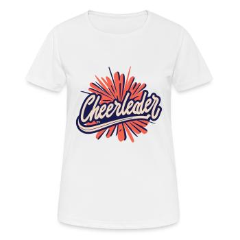 Cheerleader - Frauen T-Shirt atmungsaktiv - Weiß - Vorne - AI Model Female 172 dark (172cm)