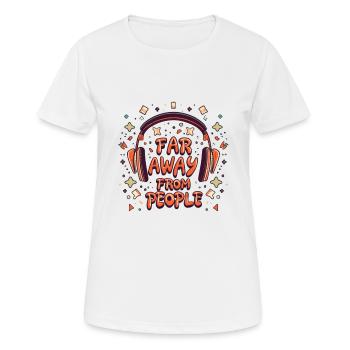 Gaming - Frauen T-Shirt atmungsaktiv - Weiß - Vorne - AI Model Female 172 dark (172cm)