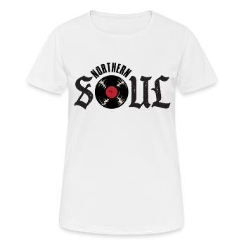 Northern Soul - Frauen T-Shirt atmungsaktiv - Weiß - Vorne - AI Model Female 172 dark (172cm)