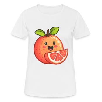 Grapefruit - Frauen T-Shirt atmungsaktiv - Weiß - Vorne - AI Model Female 172 dark (172cm)
