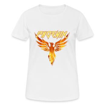phoenix,phönix,vogel,feuer,illustration - Frauen T-Shirt atmungsaktiv - Weiß - Vorne - AI Model Female 172 dark (172cm)