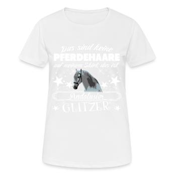 Andalusier - Frauen T-Shirt atmungsaktiv - Weiß - Vorne - AI Model Female 172 dark (172cm)
