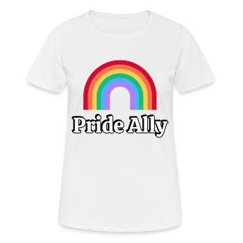 Pride Ally Rainbow - Women's Breathable T-Shirt - white - Front - AI Model Female 172 dark (172cm)
