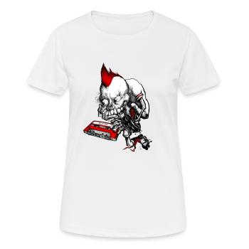 Ruban Punk Mix - T-shirt respirant Femme - blanc - Devant - AI Model Female 172 dark (172cm)