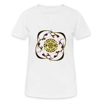 die Sonne - Frauen T-Shirt atmungsaktiv - Weiß - Vorne - AI Model Female 172 dark (172cm)
