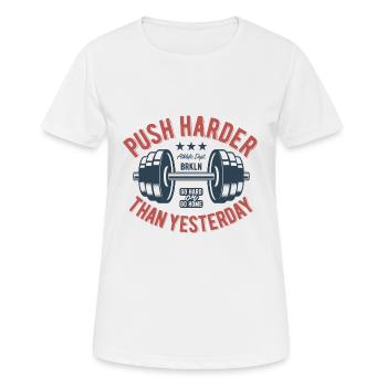 Coole Sprüche - Frauen T-Shirt atmungsaktiv - Weiß - Vorne - AI Model Female 172 dark (172cm)