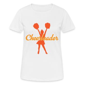 Championnats Cheerleading - T-shirt respirant Femme - blanc - Devant - AI Model Female 172 dark (172cm)