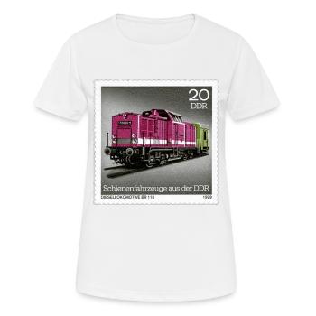 Diesellokomotive - Frauen T-Shirt atmungsaktiv - Weiß - Vorne - AI Model Female 172 dark (172cm)