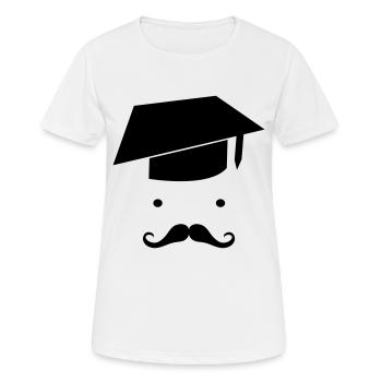 professeur - T-shirt respirant Femme - blanc - Devant - AI Model Female 172 dark (172cm)