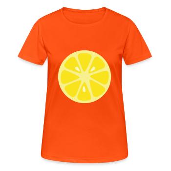 lemon - Women's Breathable T-Shirt - neon orange - Front - AI Model Female 172 dark (172cm)