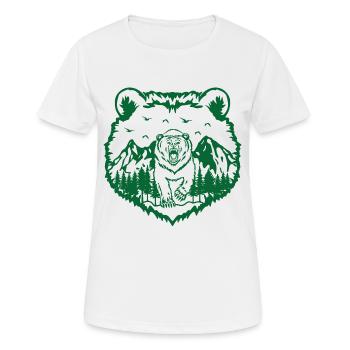Grizzly Bear | Alaska | wilderness - Women's Breathable T-Shirt - white - Front - AI Model Female 172 dark (172cm)